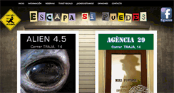 Desktop Screenshot of escapasipuedes.com